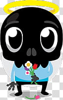 Skullington Facebook Sticker transparent background PNG clipart
