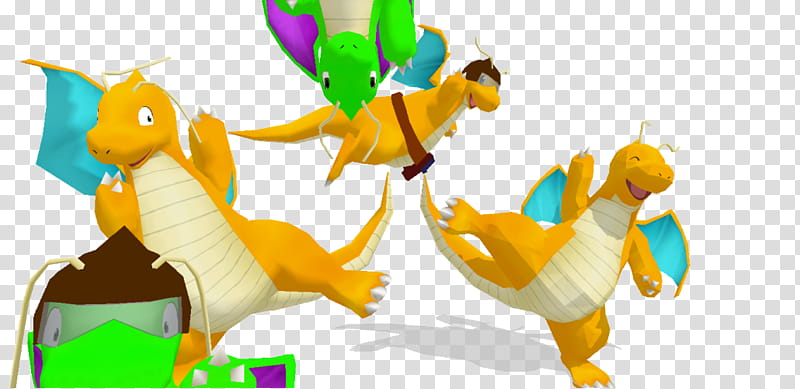 MMD OldComer Dragonite Rerig +Dl, Pokemon dragon characters transparent background PNG clipart