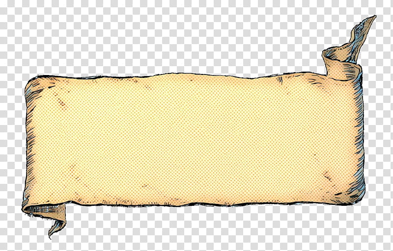 yellow rectangle beige scroll, Pop Art, Retro, Vintage transparent background PNG clipart