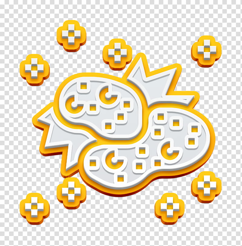 Collision icon Crash icon Astronautics Technology icon, Yellow, Text, Emoticon, Smiley transparent background PNG clipart