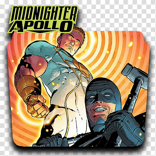 DC Rebirth Icon v, Midnighter & Apollo transparent background PNG clipart