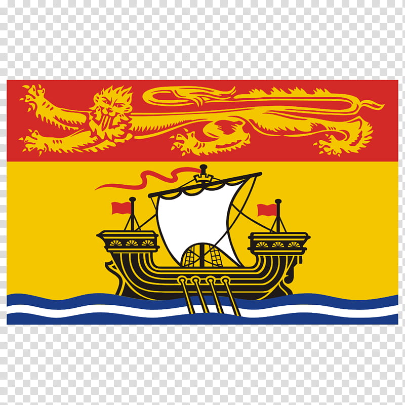 Flag, New Brunswick, Flag Of New Brunswick, Flag Of Canada, Eastern Canada, Coat Of Arms, Vexillology, Yellow transparent background PNG clipart