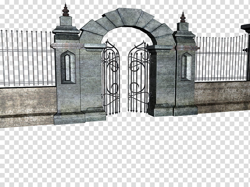 Gateway , gray and black concrete building transparent background PNG clipart