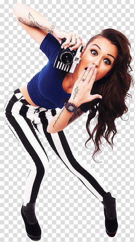 Cher Lloyd , woman covering her mouth with left hand transparent background PNG clipart