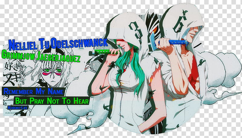Nelliel And Grimmjow-Remember My Name transparent background PNG clipart