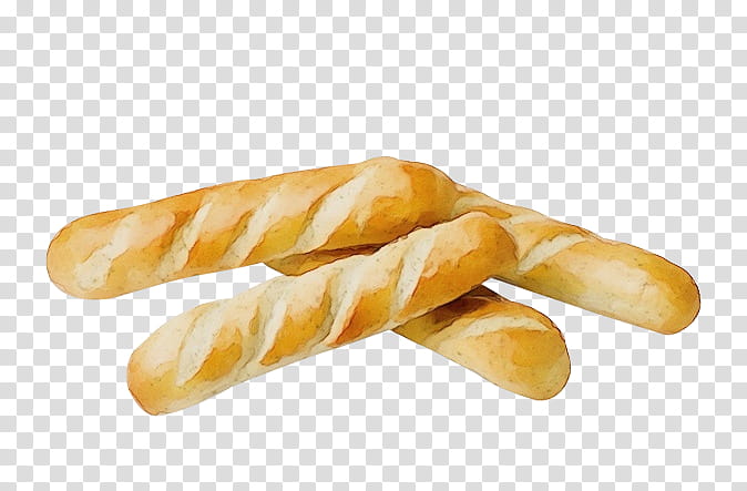 baguette bread food breadstick baked goods, Watercolor, Paint, Wet Ink, Cheese Roll, Bread Roll, Cuisine, Dish transparent background PNG clipart