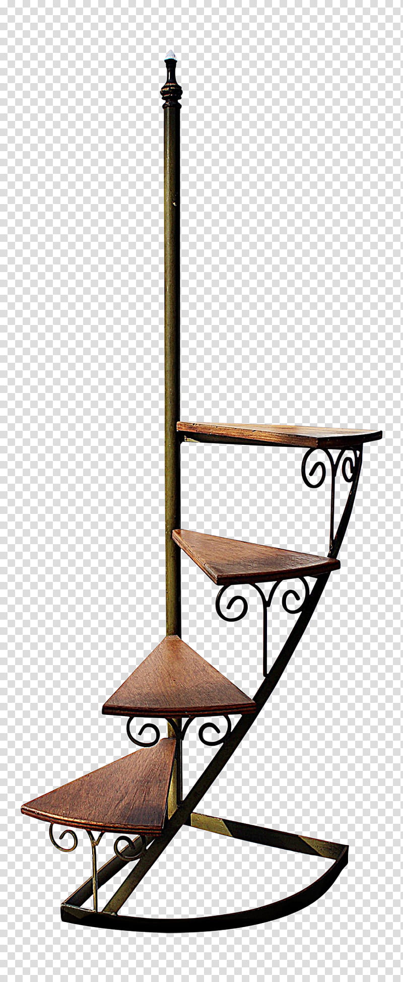 One Step Away, brown wooden spiral staircase art transparent background PNG clipart