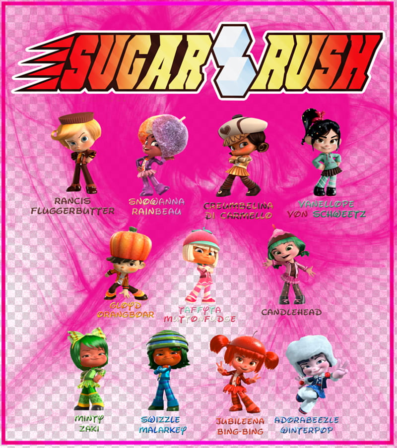 Sugar Rush characters, Racers transparent background PNG clipart