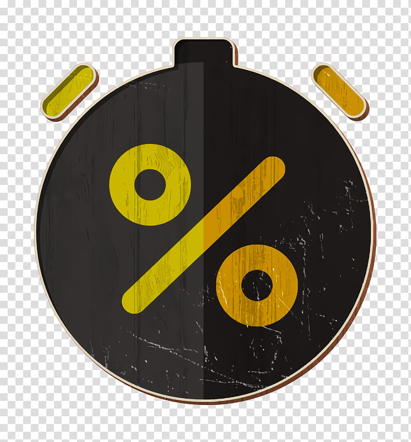 discount icon sale icon shop icon, Time Icon, Yellow, Circle, Symbol, Sign, Number transparent background PNG clipart
