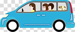 Watercolor, Paint, Wet Ink, Car, Minivan, Volkswagen Type 2, Mini Cooper, Vehicle transparent background PNG clipart thumbnail