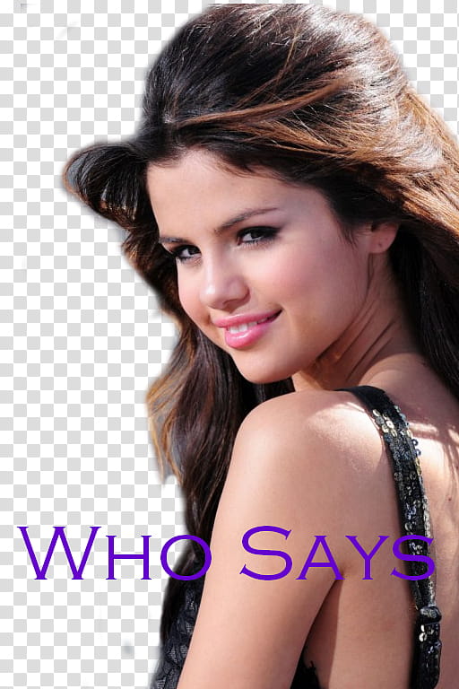 Selena Who says transparent background PNG clipart