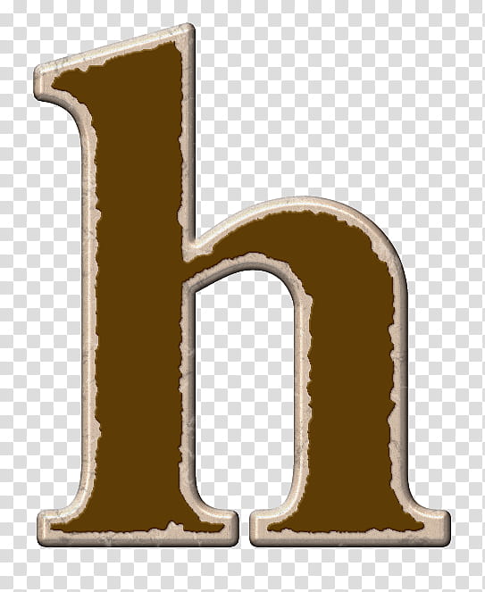 brown and white letter h illustration transparent background PNG clipart