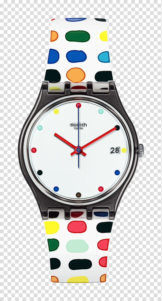 Watch, Swatch, Quartz Clock, Swatch Gent, Swatch Once Again, Strap, Swiss Made, Watch Bands transparent background PNG clipart