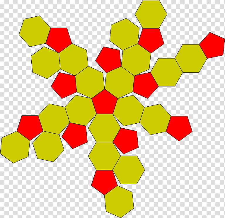 Hexagon, Truncated Icosahedron, Rectified Truncated Icosahedron, Truncation, Regular Icosahedron, Polyhedron, Net, Pentagon transparent background PNG clipart