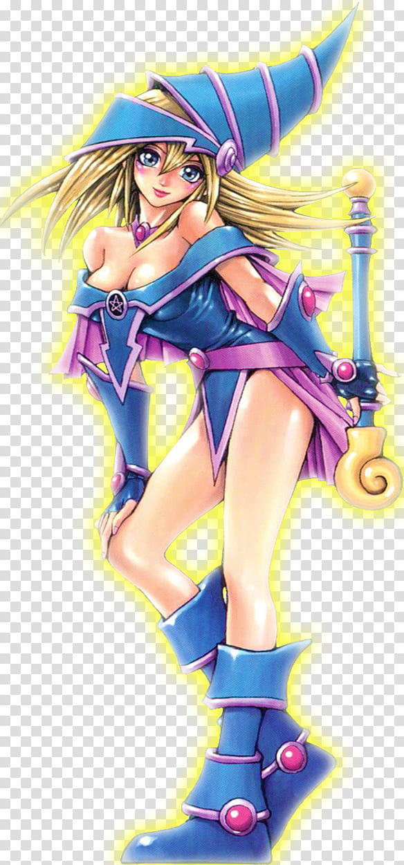 Dark Magician Girl Render, female character illustration transparent background PNG clipart