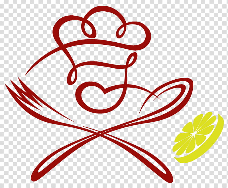 Restaurant Logo, Fork, Spoon, Plate, Cooking, Line Art, Red, Symbol transparent background PNG clipart