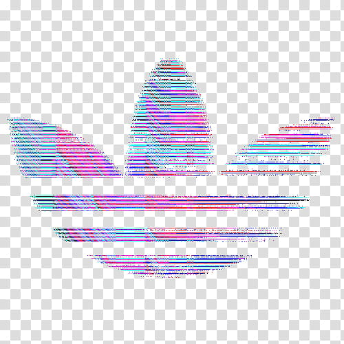 Aesthetic , multicolored lined adidas logo icon transparent background PNG clipart