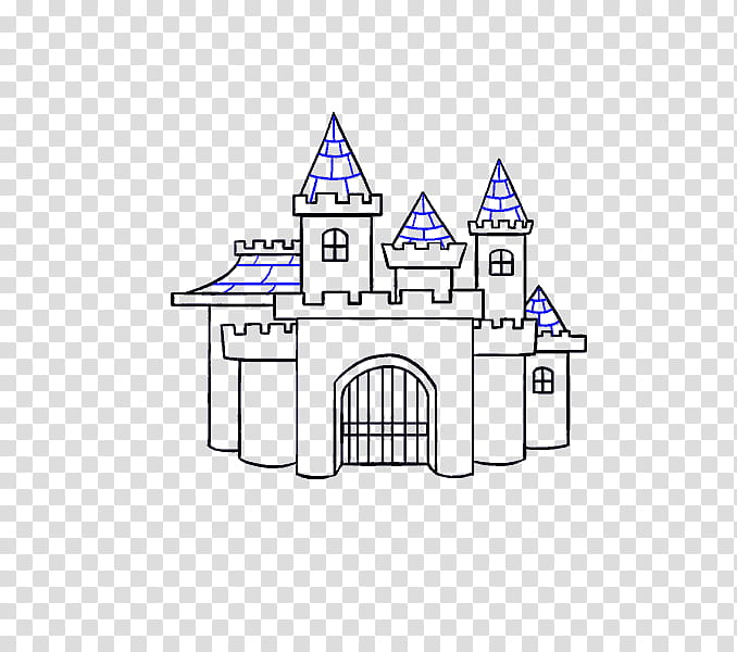 Castle, Drawing, Middle Ages, Line, Tower Castle, Gate, Perpendicular, Text transparent background PNG clipart