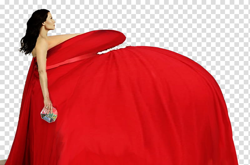 Lucy Liu pregnant RED DRESS transparent background PNG clipart