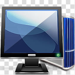 Vistard EFi PC Icons PSD, MyPC Split, flat screen computer monitor transparent background PNG clipart