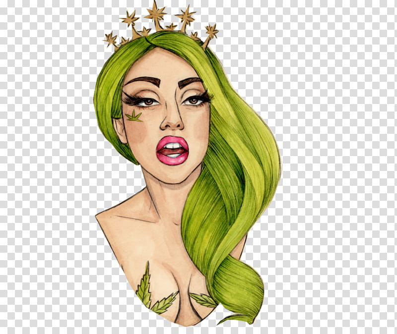 Lady Gaga Cartoon transparent background PNG clipart