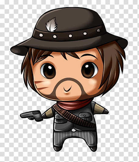 Red Dead Redemption, Chibi Marston transparent background PNG clipart
