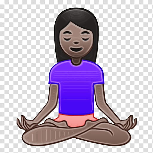 Emoji, Lotus Position, Meditation, Yoga, Asana, Sahaja Yoga, Exercise, Human Skin Color transparent background PNG clipart