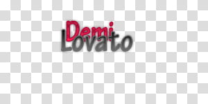 Texto Demi Lovato transparent background PNG clipart thumbnail