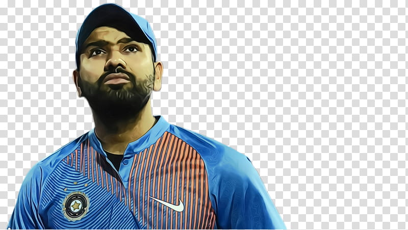 Hair, Rohit Sharma, Indian Cricketer, Batsman, Team Sport, Beard, Sports, Kart Racing transparent background PNG clipart