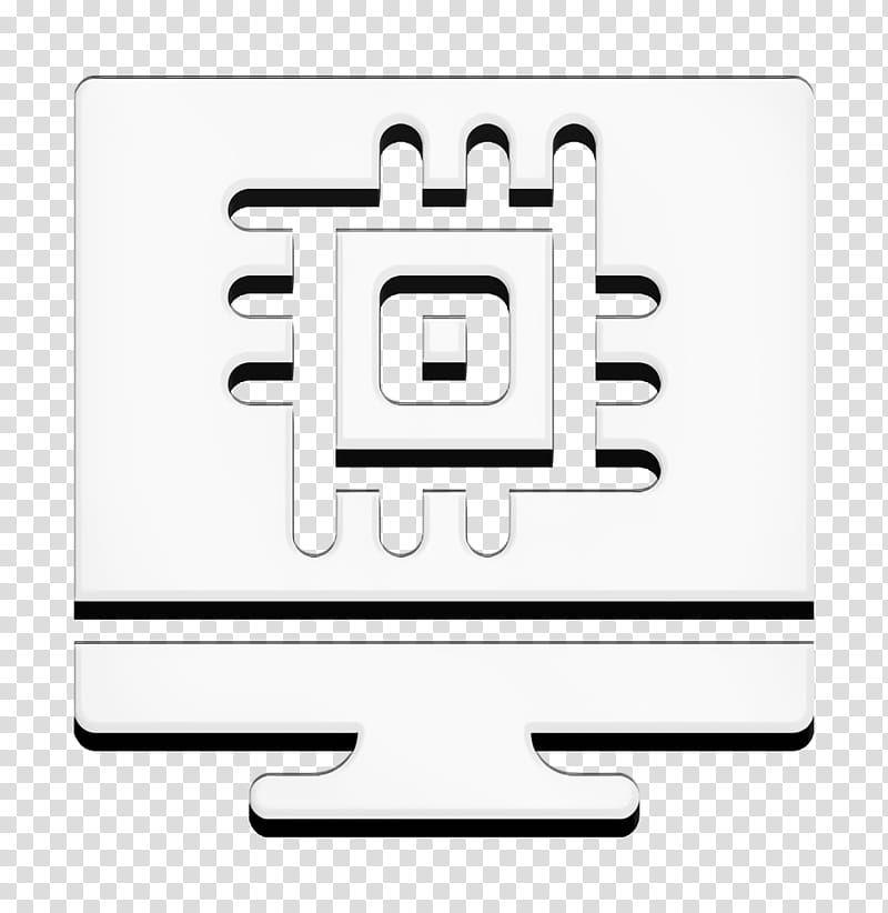 Artificial Intelligence icon AI icon Computer icon, Text, Line, Logo, Technology, Square, Rectangle, Symbol transparent background PNG clipart