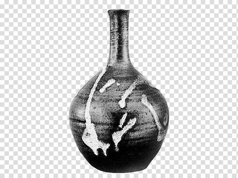 , grey and black ceramic vase transparent background PNG clipart