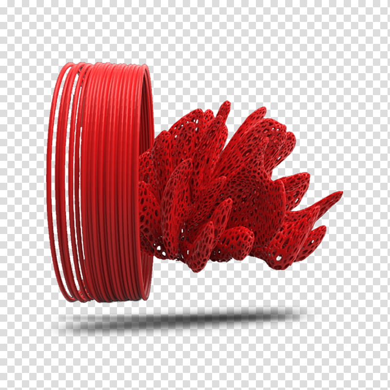 Red Background Ribbon, 3D Printing Filament, Petg, 3d Printers, Polylactic Acid, Extrusion, Lyman Filament Extruder, Ultimaker transparent background PNG clipart