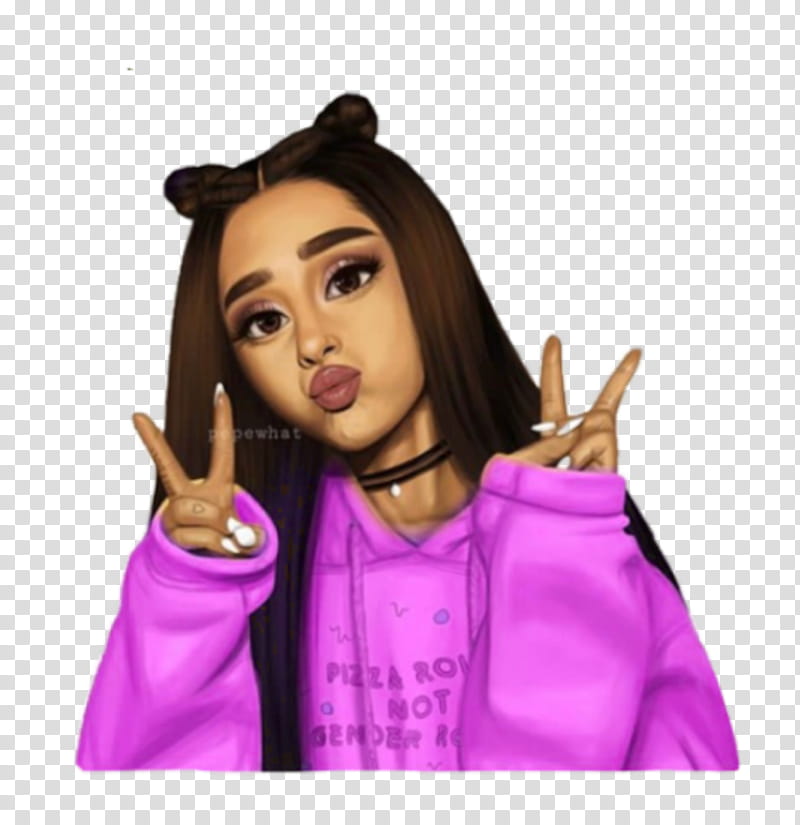 No Sign, Ariana Grande, Drawing, Cat Valentine, No Tears Left To Cry, Arianators, Artist, Dangerous Woman transparent background PNG clipart