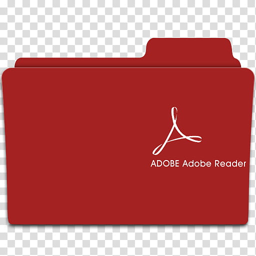Adobe program ico, Adobe reader folder icon transparent background PNG clipart