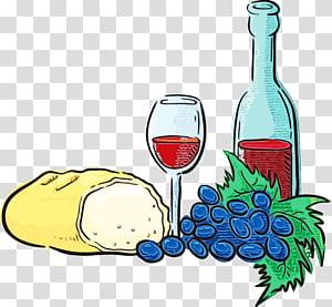 Wedding Vintage Invitation, Watercolor, Paint, Wet Ink, Grape, Wine, Wine Glass, White Wine transparent background PNG clipart thumbnail