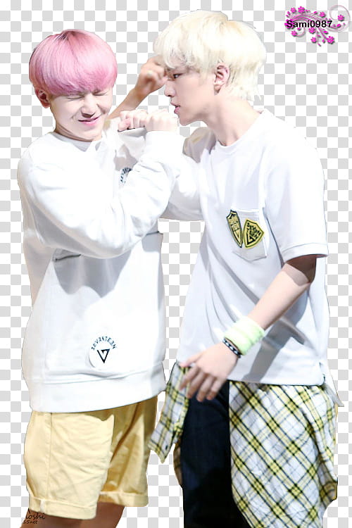 Seventeen Hoshi and Woozi Render transparent background PNG clipart