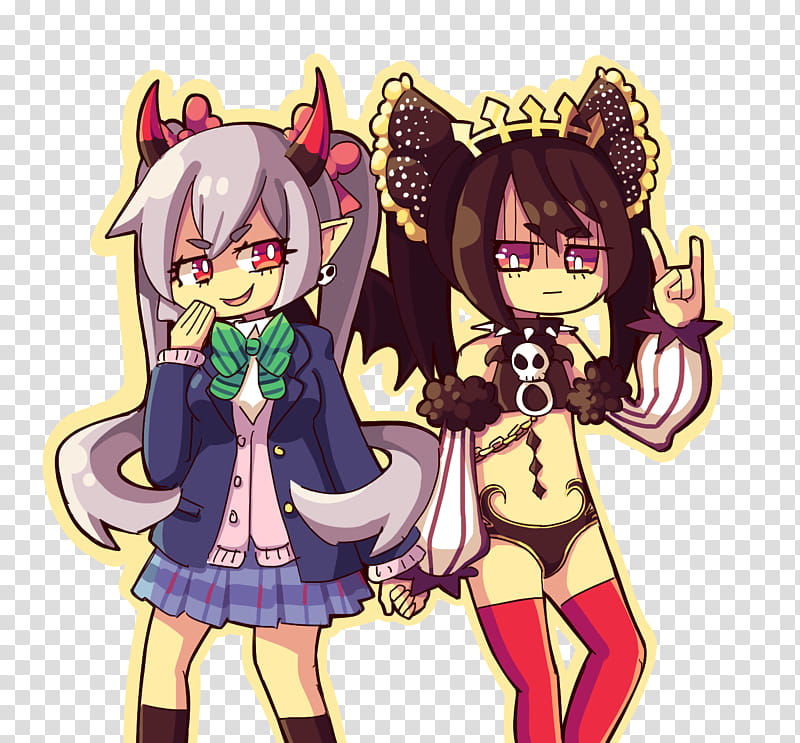 Commish Asmodeus and Nico Clothes Swap transparent background PNG clipart