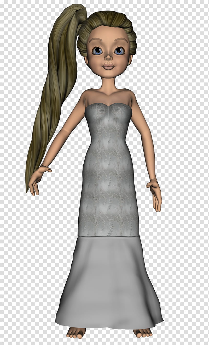 Party, Gown, Fairy, Fashion, Cartoon, Cabelo, Hair, Brown Hair transparent background PNG clipart