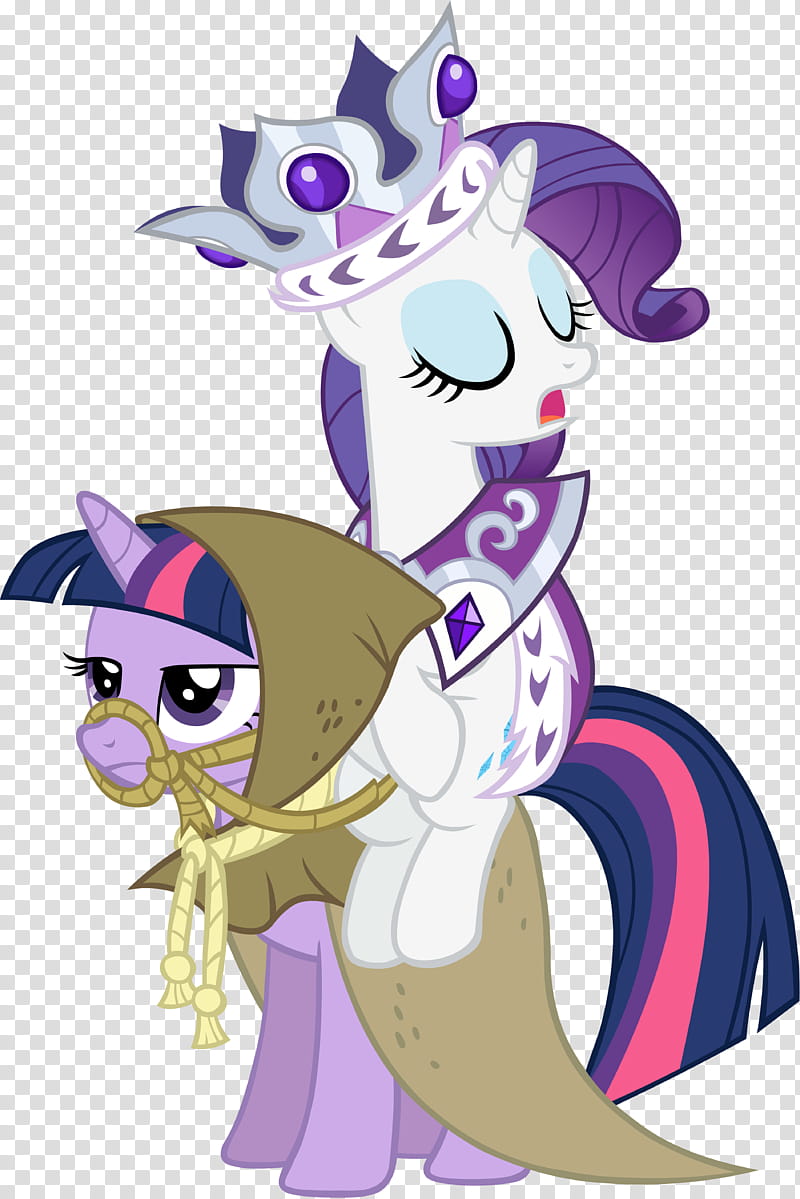 Princess Platinum and Clover the Clever, My Little Pony characters transparent background PNG clipart