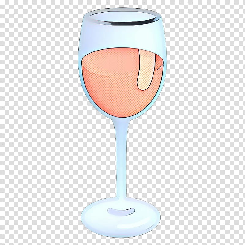 pop art retro vintage, Wine Glass, Champagne Glass, Stemware, Drinkware, Champagne Stemware, Tableware, Peach transparent background PNG clipart