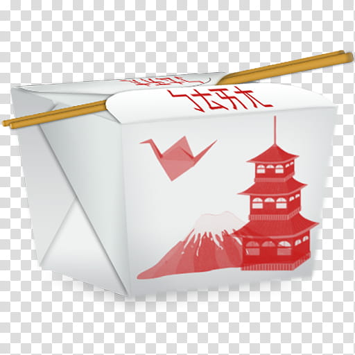 Take out Chinese icons, Take out Chinese, white and red food box transparent background PNG clipart