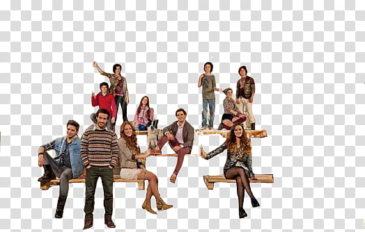 group of people sitting on benches transparent background PNG clipart