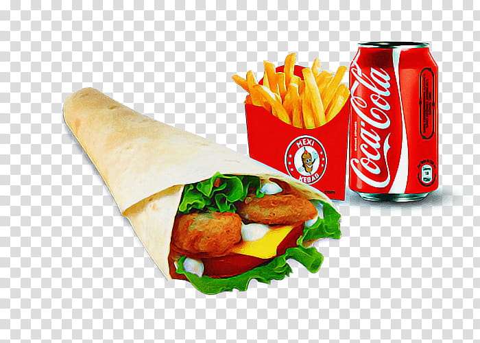 Junk Food, French Fries, Kebab, Hamburger, Shawarma, Fizzy Drinks, Cheeseburger, Taco transparent background PNG clipart