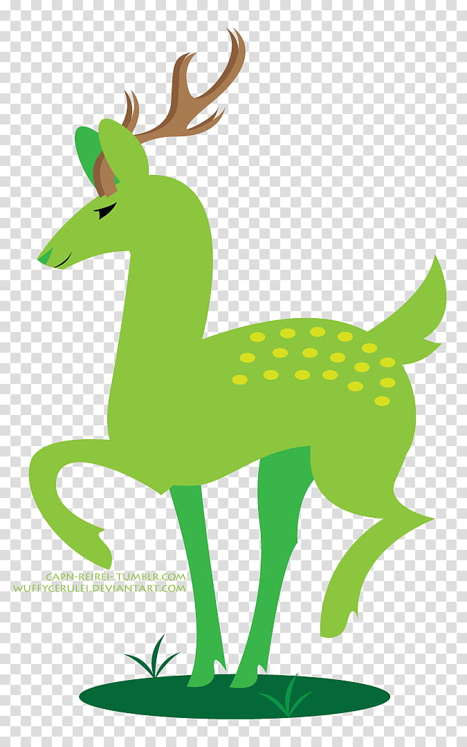 Green Leaf, Reindeer, Character, Tree, Tail, Animal Figure, Wildlife, Antelope transparent background PNG clipart