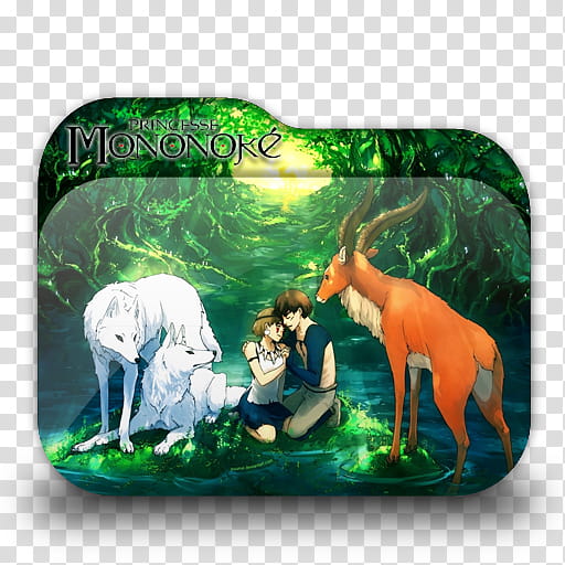 Movie Folder Icon Pack  by Knives, Princess Mononoke  transparent background PNG clipart