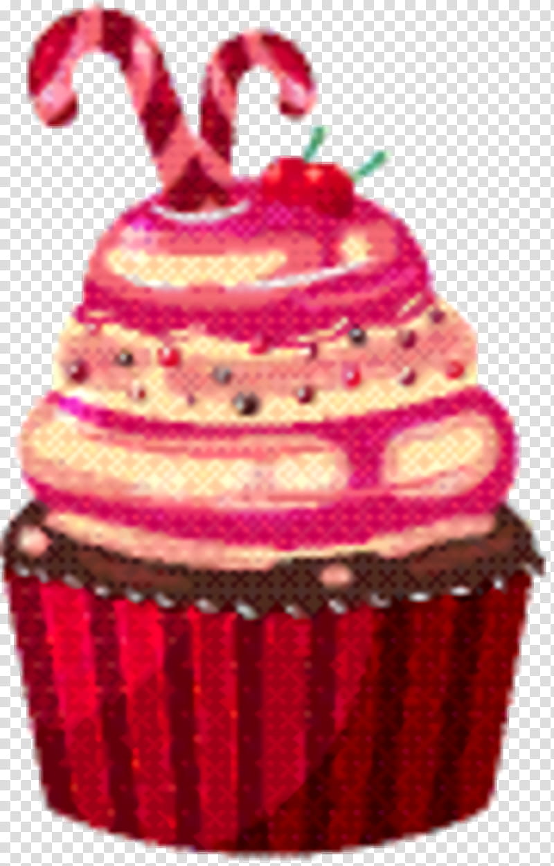 Pink Birthday Cake, Cupcake, Buttercream, Baking, Magenta, Baking Cup, Food, Dessert transparent background PNG clipart