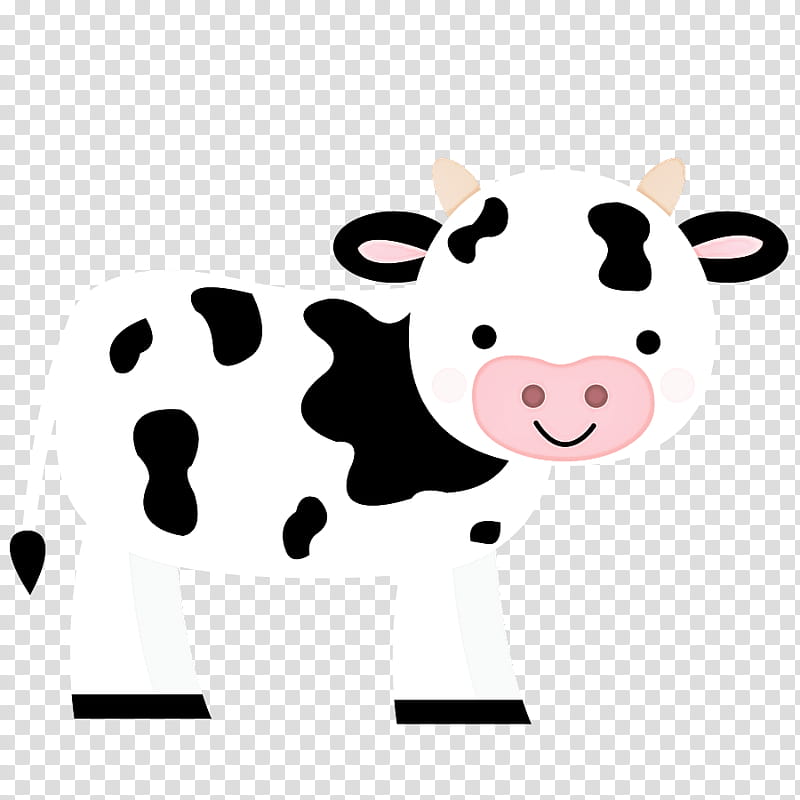 cartoon bovine dairy cow nose snout, Cartoon, Live, Sticker, Smile transparent background PNG clipart