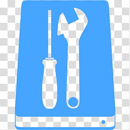 MetroID Icons, blue screwdriver and adjustable wrench graphic transparent background PNG clipart