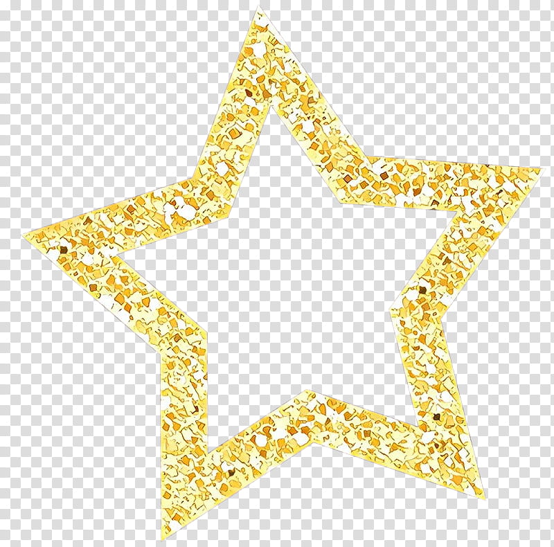 yellow star fashion accessory glitter, Cartoon transparent background PNG clipart