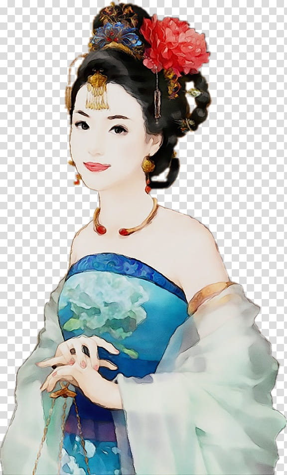 hair lady hairstyle geisha shimada, Watercolor, Paint, Wet Ink, Costume Design, Watercolor Paint, Headpiece transparent background PNG clipart